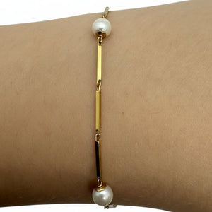 Bracelet en Or Jaune 18k - 4.38 G Poids - 4.38 Grs