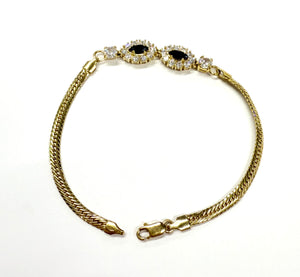 Parure 18K Collier, Bracelet et Boucles d'oreille Saphirs et Zirconiums