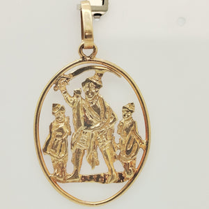Pendentif Divinité en Or Jaune 18K - 5.57g
