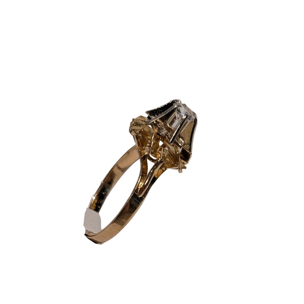 Bague en Or Jaune et Or Gris 18K - Taille 52 - 3.39G
