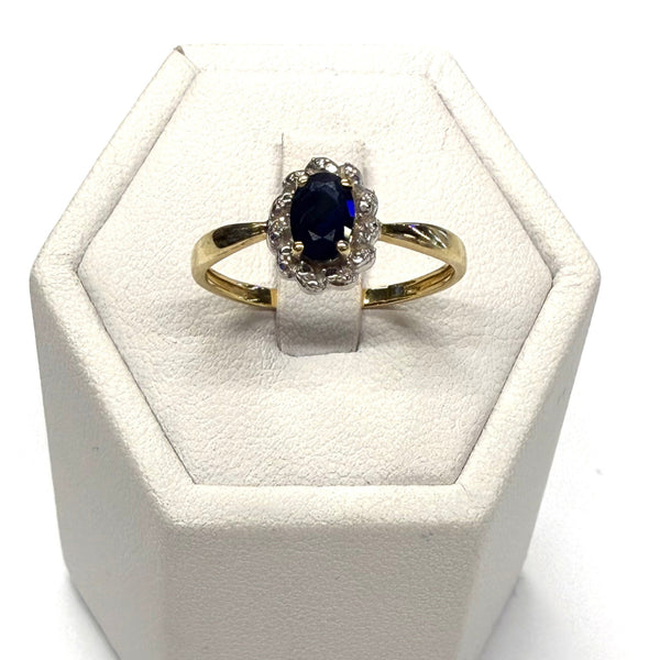Bague en Or Jaune et or Blanc 18k Taille-55