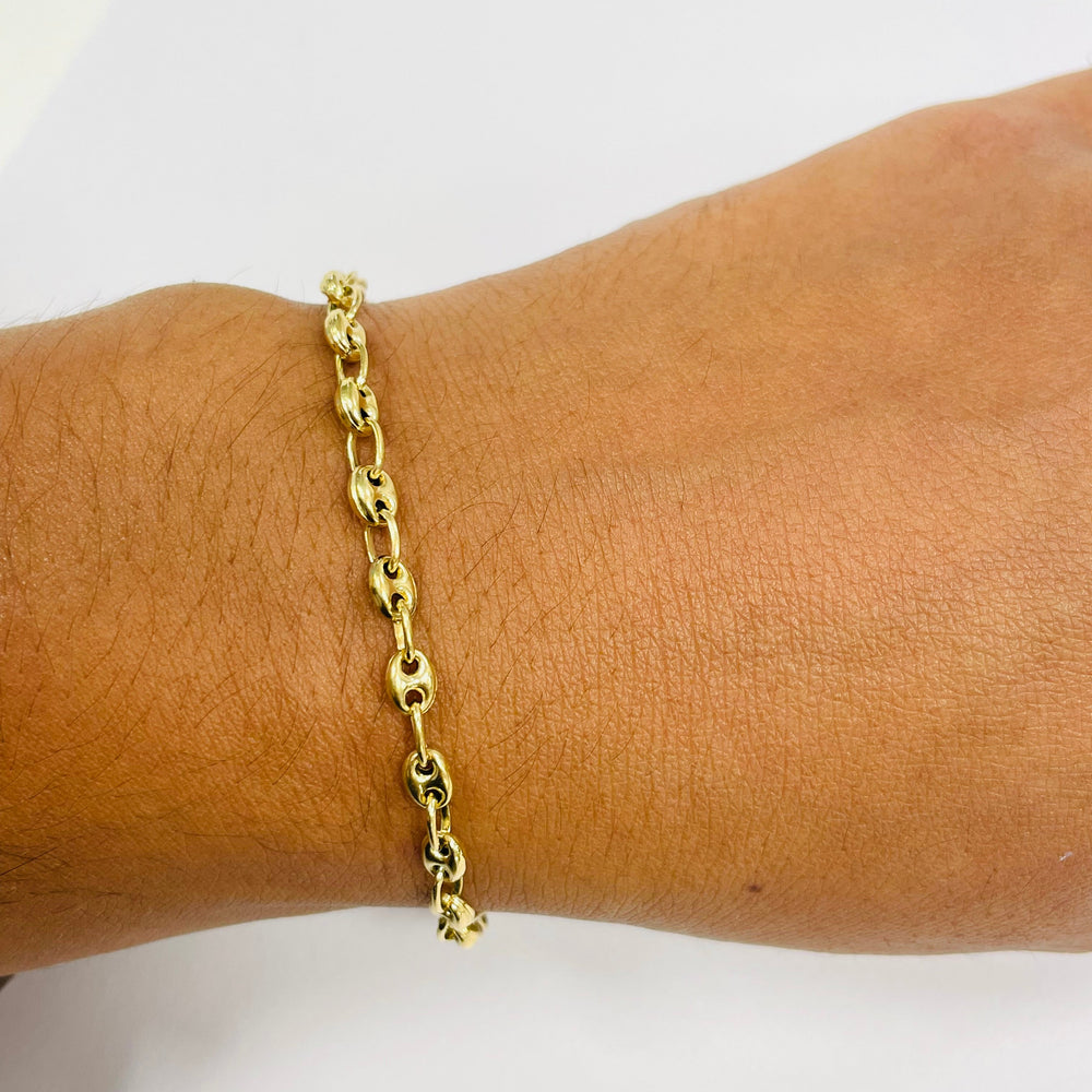Bracelet Maillon Or Jaune 18K -  5.35G