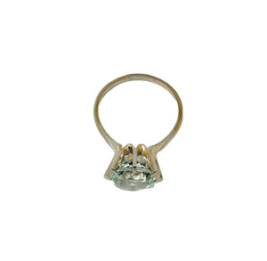 Bagues Empierrée en Or Gris  - 4.07 Grs - Taille 56