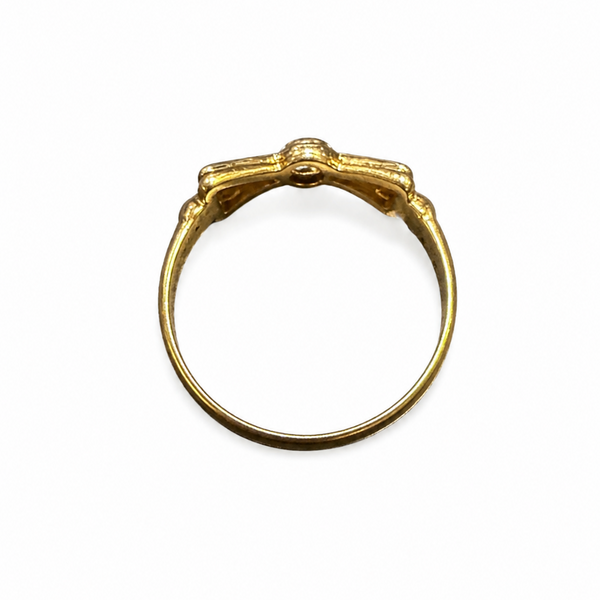 Bague Or Jaune avec Oxyde de Zirconium