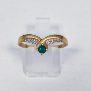 Bague en Or Jaune 18K - Taille 52