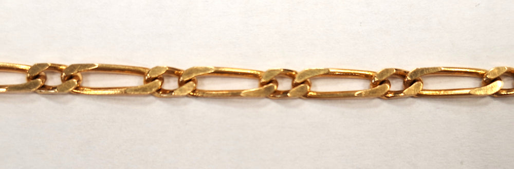 Bracelet or maille figaro