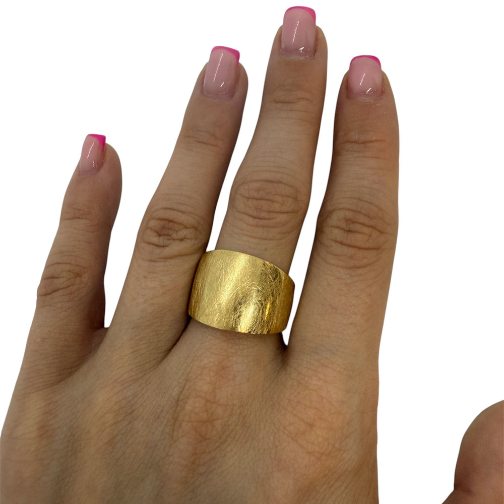 Bague Jonc en Or Jaune 18 K - Taille 56
