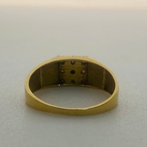Bague en Or Jaune 9 Planètes 18K et Zirconium