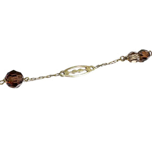 Bracelet station or jaune 18 carats, motifs ajourés