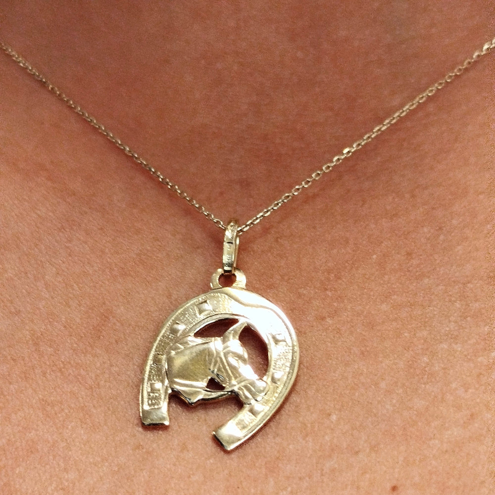 Pendentif Cheval Or Jaune 18 Carats
