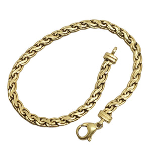 Bracelet Or Jaune 18 Carats Palmier 20 cm