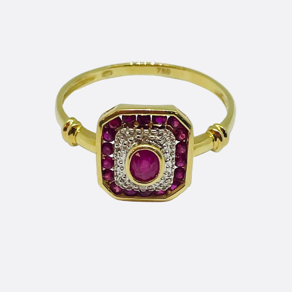 Bagues en Or jaune 18K - Taille 57 - 2.58g