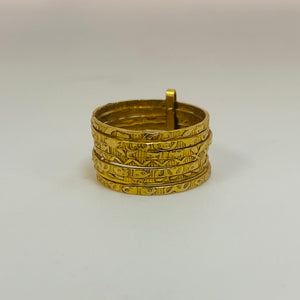 Bagues semainier en or jaune 18 carats –  T 58