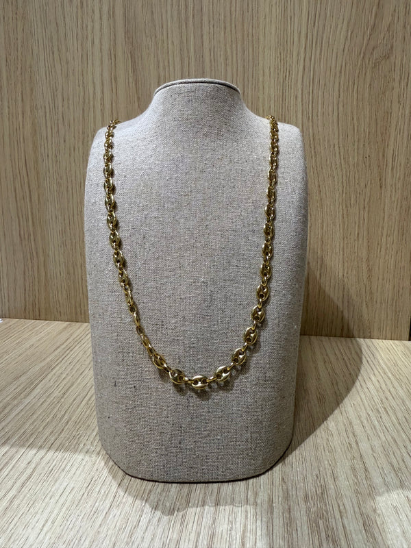 Collier Matinée Grain de Café en Or Jaune 18K