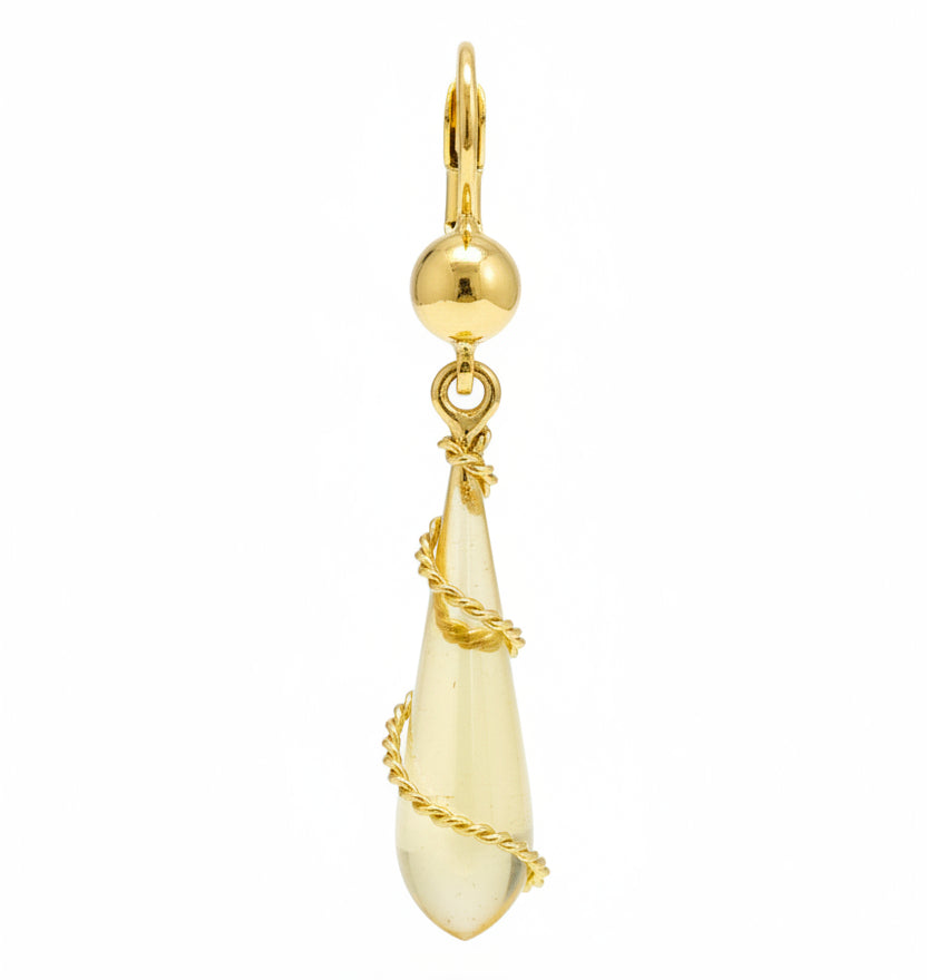 Boucles d'oreilles Dormeuses en Or Jaune 18 K
