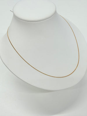 Collier Chaîne en Or Jaune 18k Maille Forçat