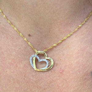 Pendentif en Or 18k avec Diamants - 3,57 Grs