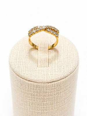 Bague en or jaune 18 K - Taille 56 - 3.12 G