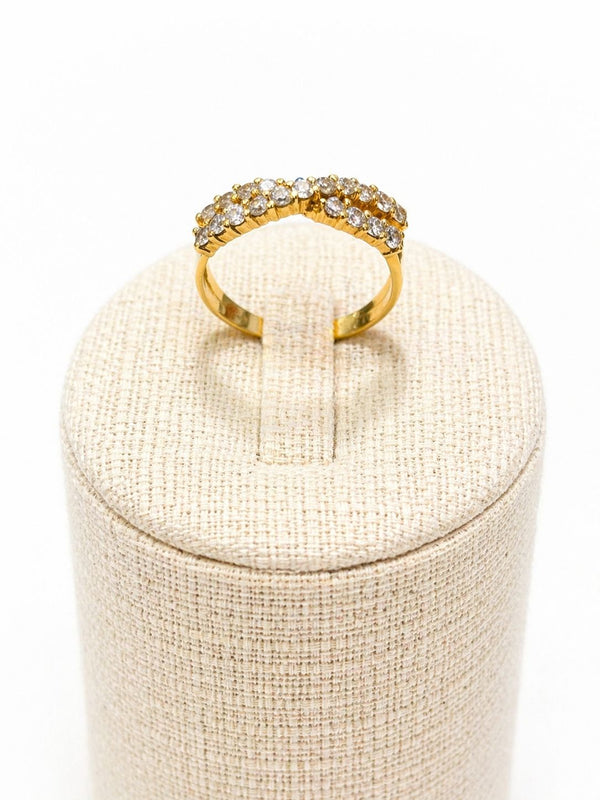 Bague en or jaune 18 K - Taille 56 - 3.12 G
