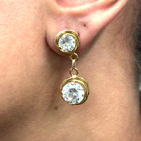 Boucles d'oreilles en Or jaune 18K - 10.73 Grs