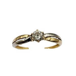 Solitaire 2 Ors avec Oxyde de Zirconium