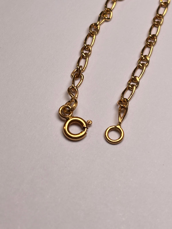 Collier Sautoir en Or Jaune 18 Carats Figaro 50cm