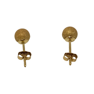 Boucles d'oreilles en or jaune 18k avec poussettes