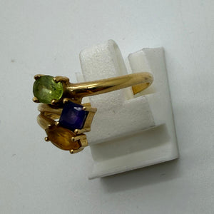 Bague en or jaune 18 K - Taille 53 -  2.74 G
