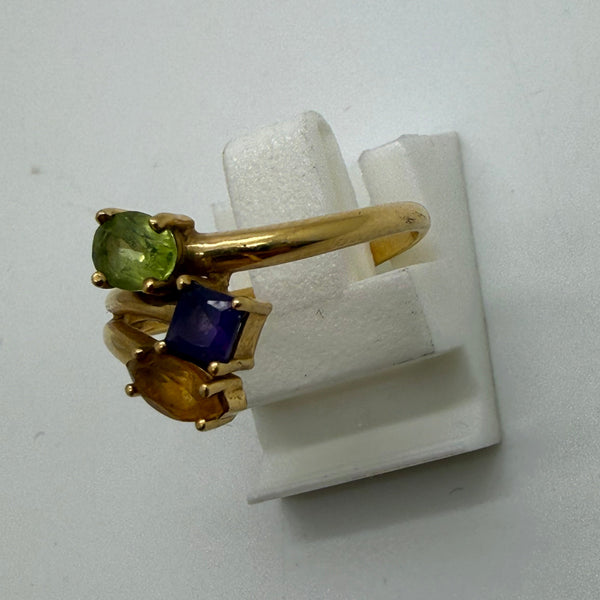 Bague en or jaune 18 K - Taille 53 -  2.74 G