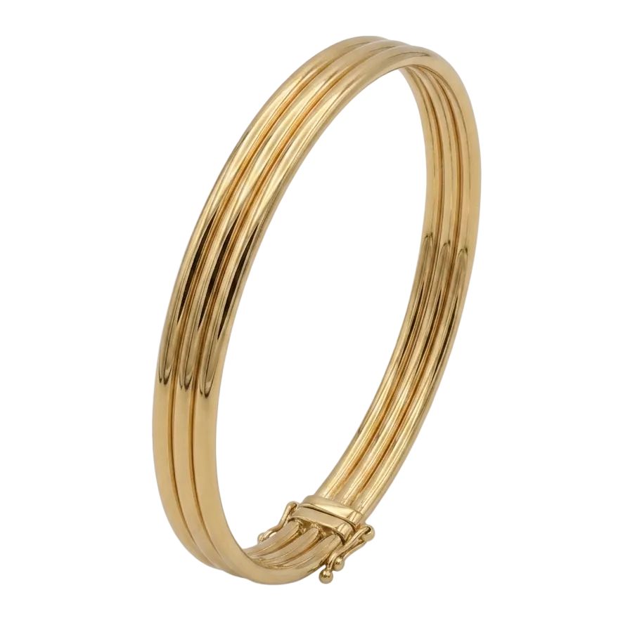 Bracelet Jonc Or Jaune 18 K - 13.51 G