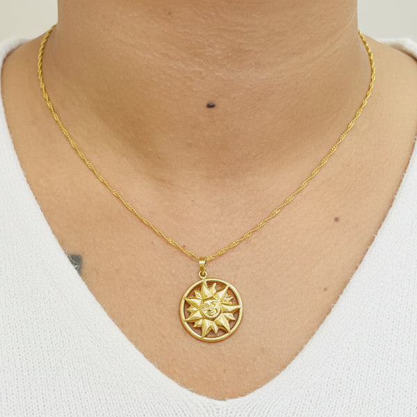 Pendentif Soleil en Or 18 K - 1.75 G