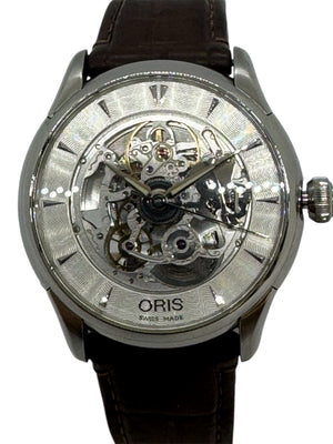 Montre Oris Artelier Skeleton Squelette Automatique Cuir 2010