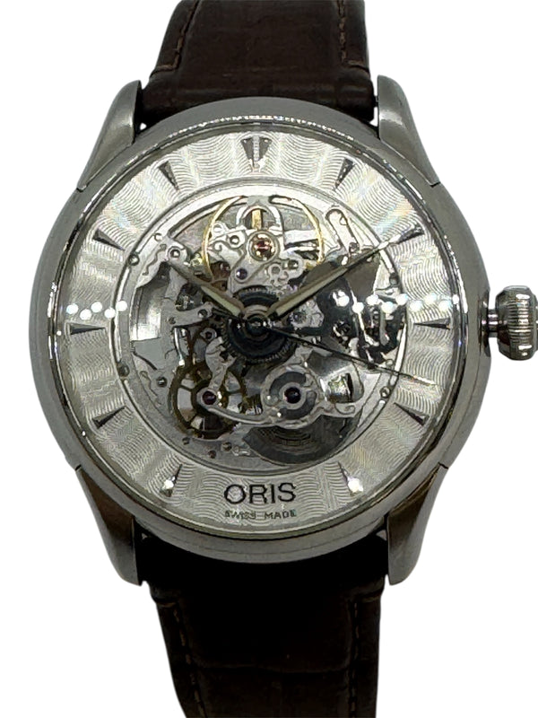 Montre Oris Artelier Skeleton Squelette Automatique Cuir 2010