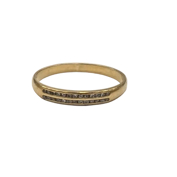 Bague Alliance en Or Jaune 18K - Taille 54 - 1.45 Grs