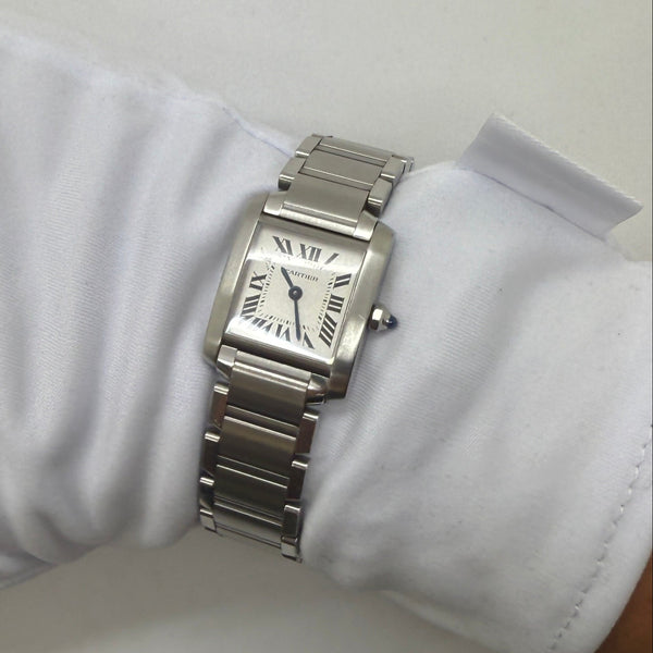 Montre Cartier Tank Automatique Acier 2004 en Très Bon Etat