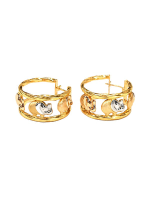Boucles d'oreilles en 3 Or 18K - 6.15 Grs