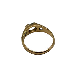 Bague en Or Jaune 18K - Topazes - T54 - 3.81G