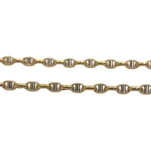 Collier Ras du Cou Marine en Or Jaune 18K - 11.72Grs