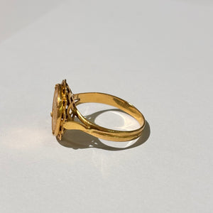 Bague Camée en Or Jaune 18 Carats T.62