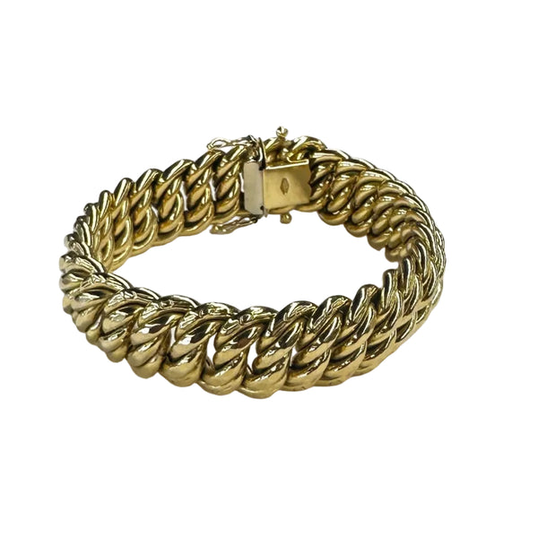 Bracelet Gourmette en Or Jaune 18K - 31.16G