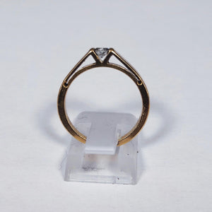 Bague en Or Jaune & Or Blanc 18K – Taille 54