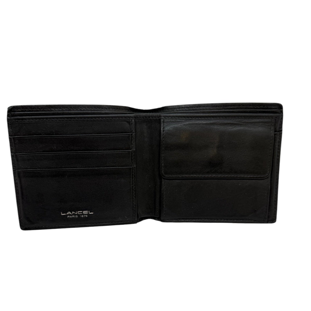 Portefeuille Lancel en crocodile noir