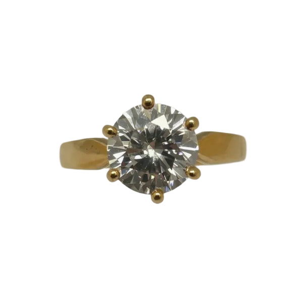 Bague Solitaire Or Jaune 750/1000 (18 Carats)