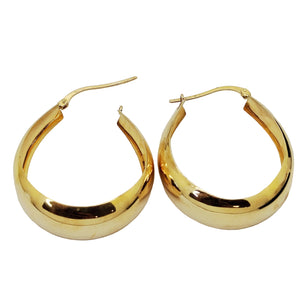Boucles d'oreilles créoles en or jaune 18k - 6.81 G