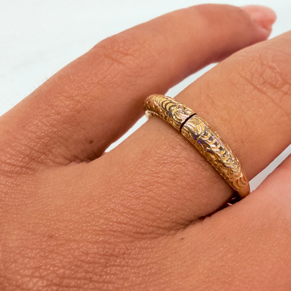 Bague en Or Jaune 18K - 4.01G - Taille 54