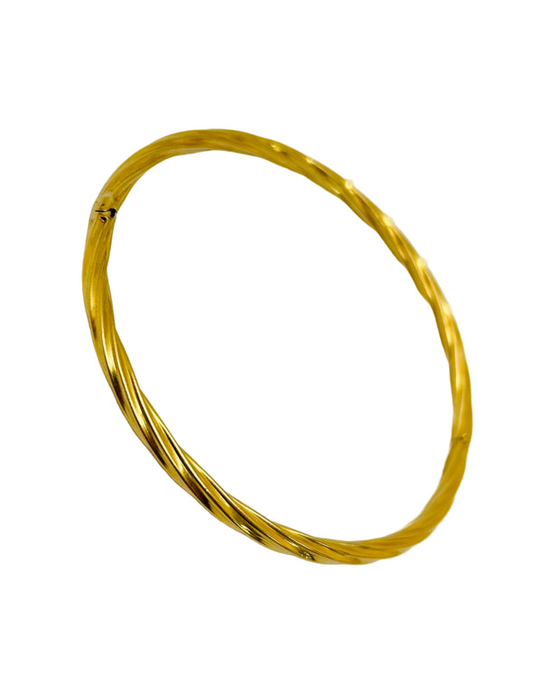 Bracelet Jonc en Or Jaune 18K - 5.84 Grs