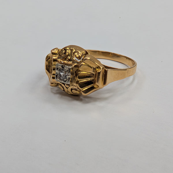 Bague en or jaune 18K Taille-55