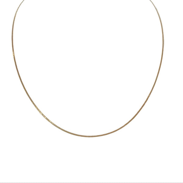 Collier Chaîne en Or Jaune 18k Maille Forçat