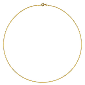 Collier serpent en or jaune 18k - 42.5cm - 4.07gr