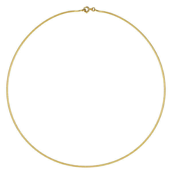 Collier serpent en or jaune 18k - 42.5cm - 4.07gr